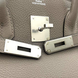エルメス HERMES バーキン35 D刻印 グリスアスファルト シルバー金具 トリヨンノビーヨ レディース ハンドバッグ