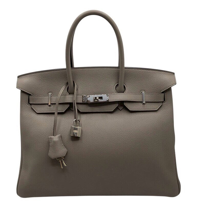 エルメス HERMES バーキン35 D刻印 グリスアスファルト シルバー金具 トリヨンノビーヨ レディース ハンドバッグ