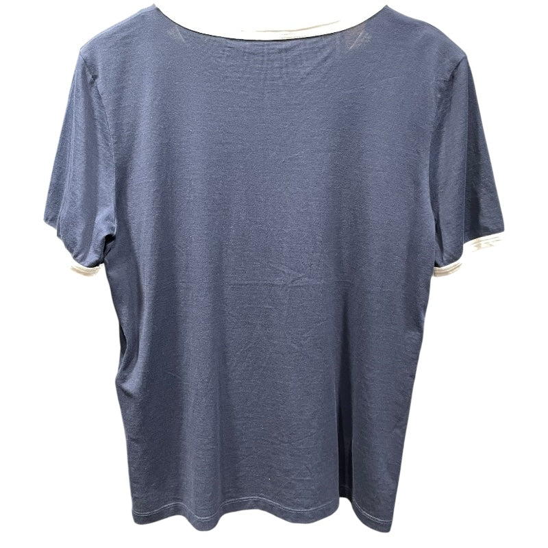 セリーヌ CELINE ロゴ刺繍リンガーTシャツ 2X59J671Q ネイビー セリーヌ CELINE ロゴ刺繍リンガーTシャツ 2X59J671Q ネイビー