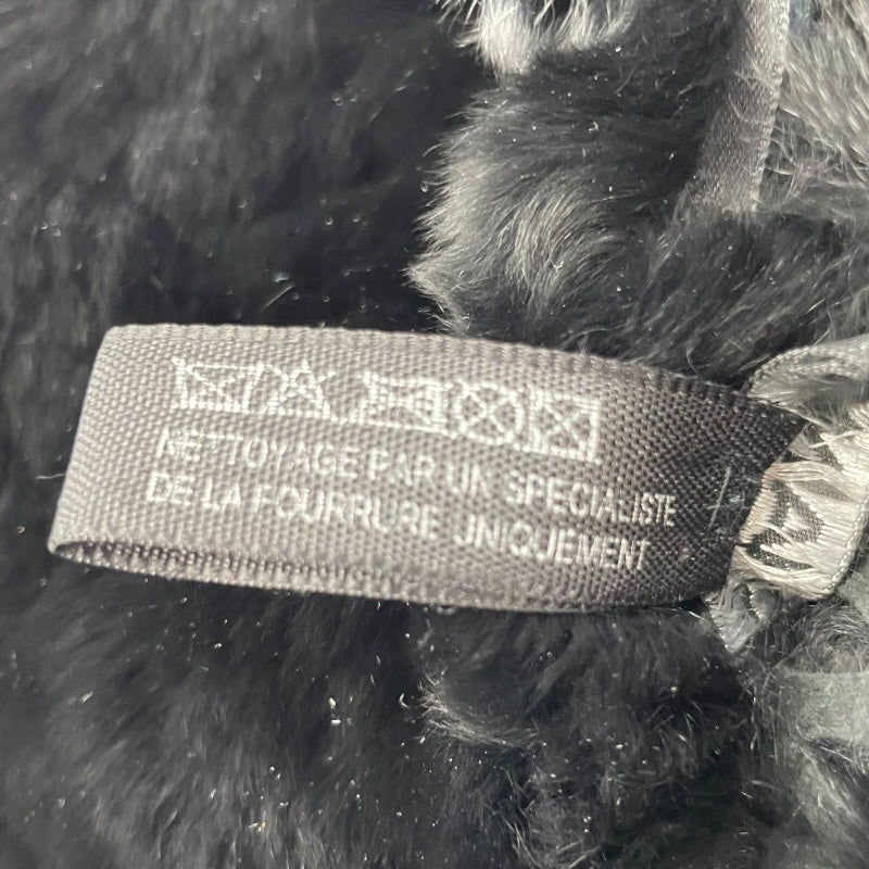 シャネル CHANEL パール装飾ラパンファーハット ブラック ラパン ユニセックス その他ファッション雑貨