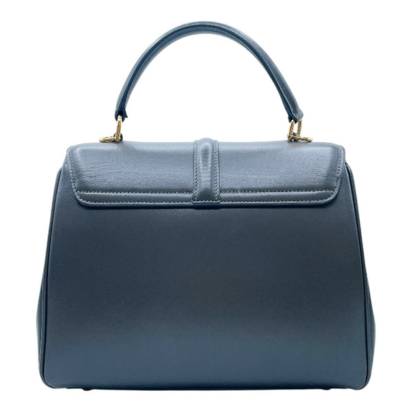 セリーヌ CELINE セーズ16 スモール 188003 グレー×ゴールド金具 カーフ レディース ショルダーバッグ