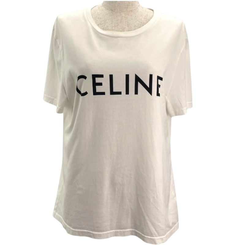 セリーヌ CELINE ロゴプリントTシャツ 2X308916G ホワイト コットン レディース 半袖Ｔシャツ