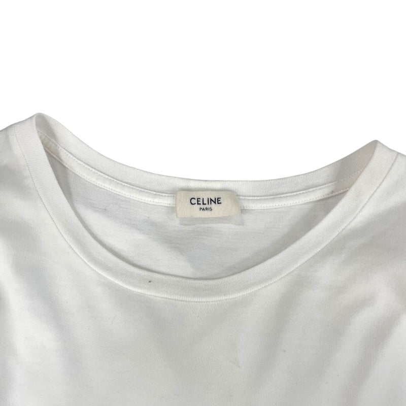 セリーヌ CELINE ロゴプリントTシャツ 2X308916G ホワイト コットン 半袖Ｔシャツ レディース 中古 セリーヌ CELINE ロゴプリントTシャツ 2X308916G ホワイト