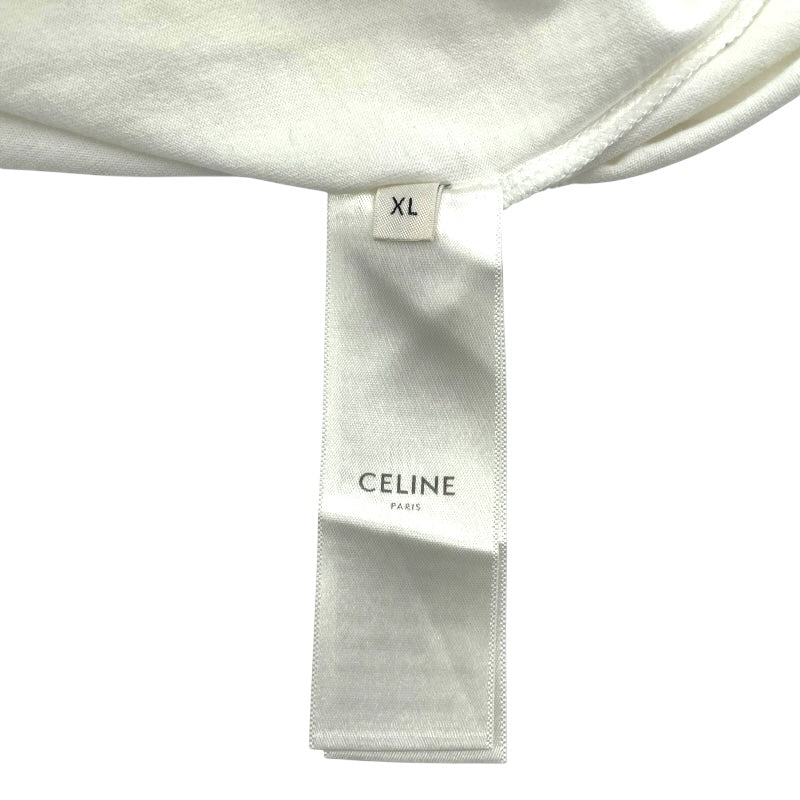セリーヌ CELINE ロゴプリントTシャツ 2X308916G ホワイト コットン 半袖Ｔシャツ レディース 中古 セリーヌ CELINE ロゴプリントTシャツ 2X308916G ホワイト