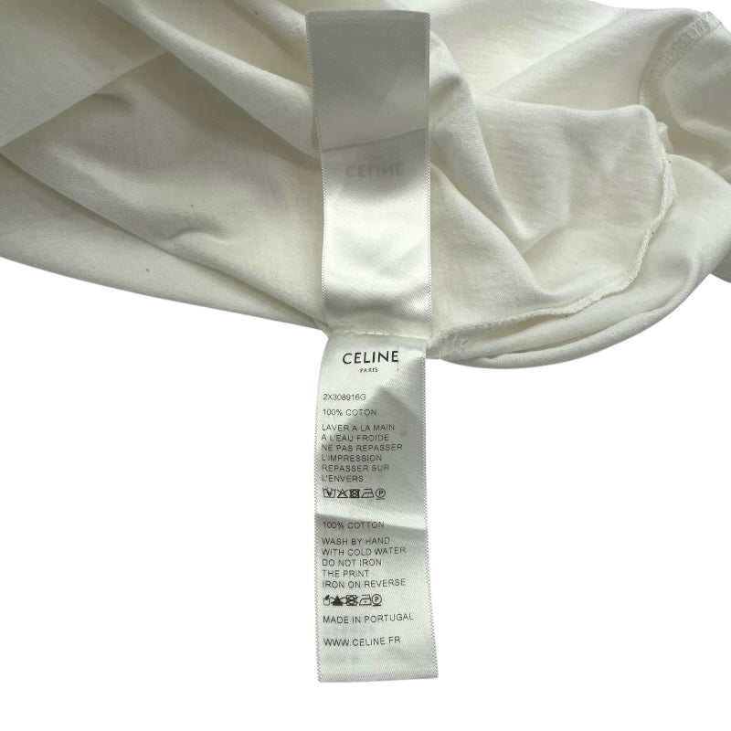 セリーヌ CELINE ロゴプリントTシャツ 2X308916G ホワイト コットン レディース 半袖Ｔシャツ