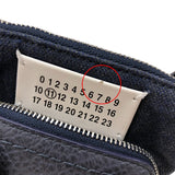 メゾン マルジェラ Maison Margiela 5ACベビー ミニバッグ SB3WG0025 ネイビー シルバー金具 レザー レディース ショルダーバッグ