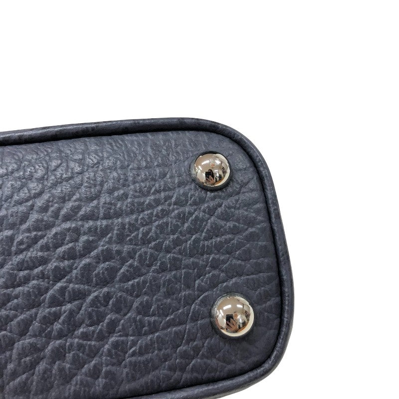 メゾン マルジェラ Maison Margiela 5ACベビー ミニバッグ SB3WG0025 ネイビー シルバー金具 レザー レディース ショルダーバッグ