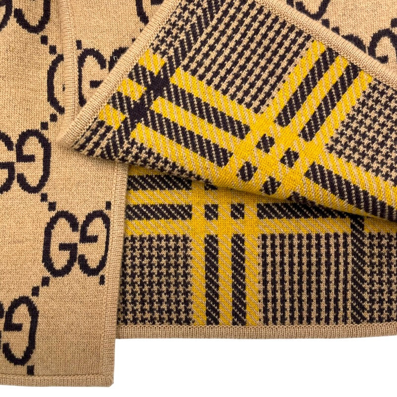 グッチ GUCCI GG総柄リバーシブルケープ 699876 ブラウン ウール レディース その他アウター