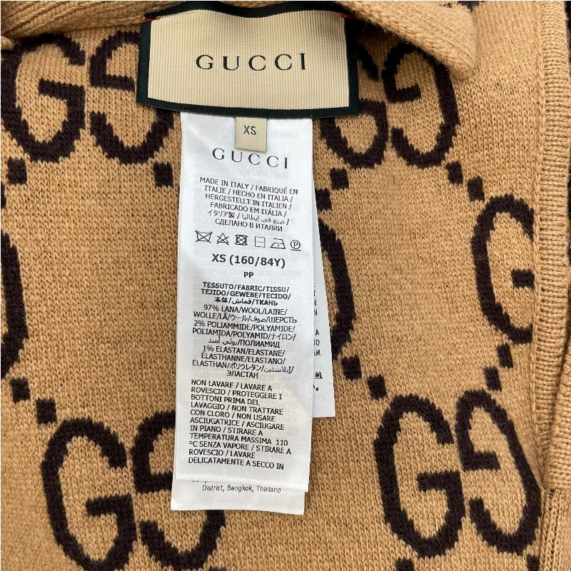 グッチ GUCCI GG総柄リバーシブルケープ 699876 ブラウン ウール レディース その他アウター