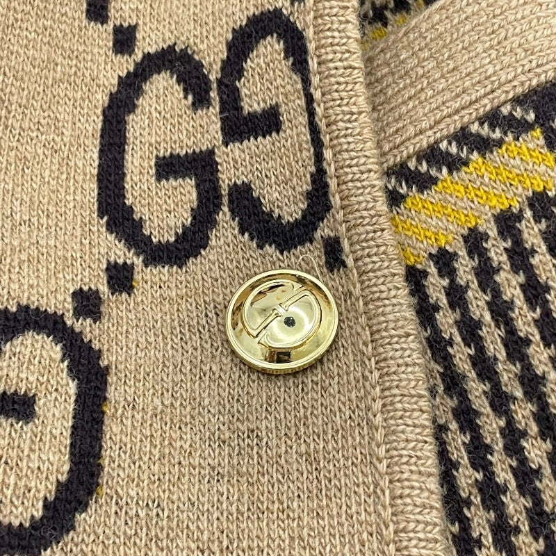 グッチ GUCCI GG総柄リバーシブルケープ 699876 ブラウン ウール レディース その他アウター