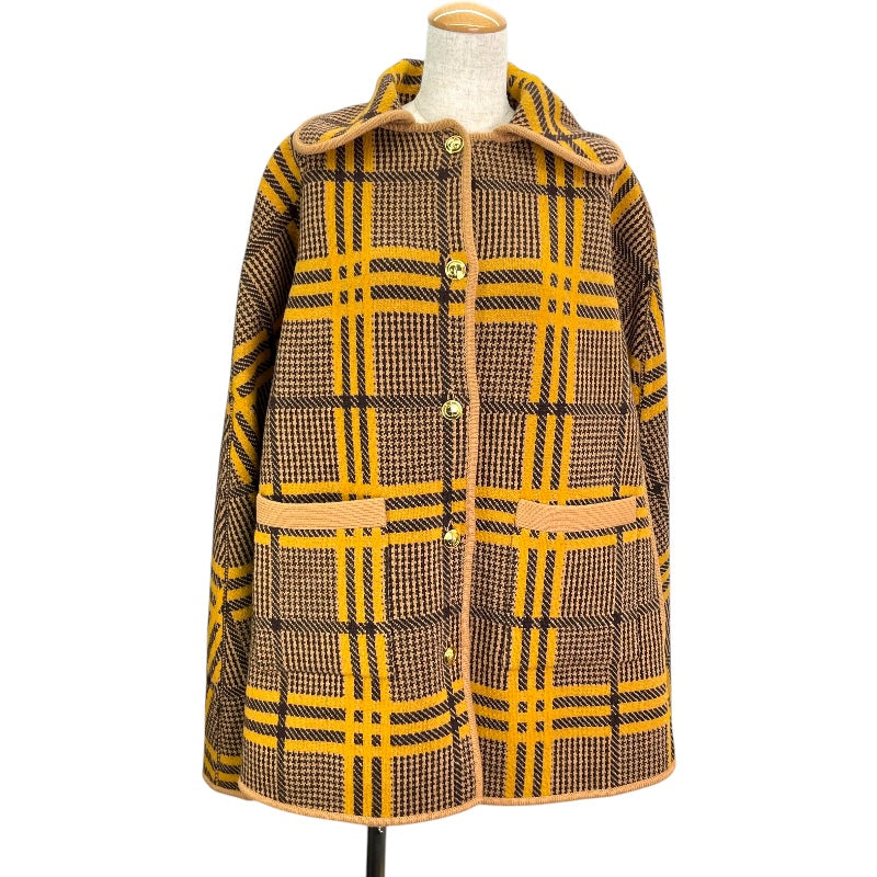 グッチ GUCCI GG総柄リバーシブルケープ 699876 ブラウン ウール レディース その他アウター