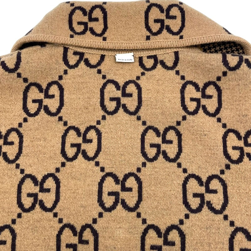 グッチ GUCCI GG総柄リバーシブルケープ 699876 ブラウン ウール レディース その他アウター
