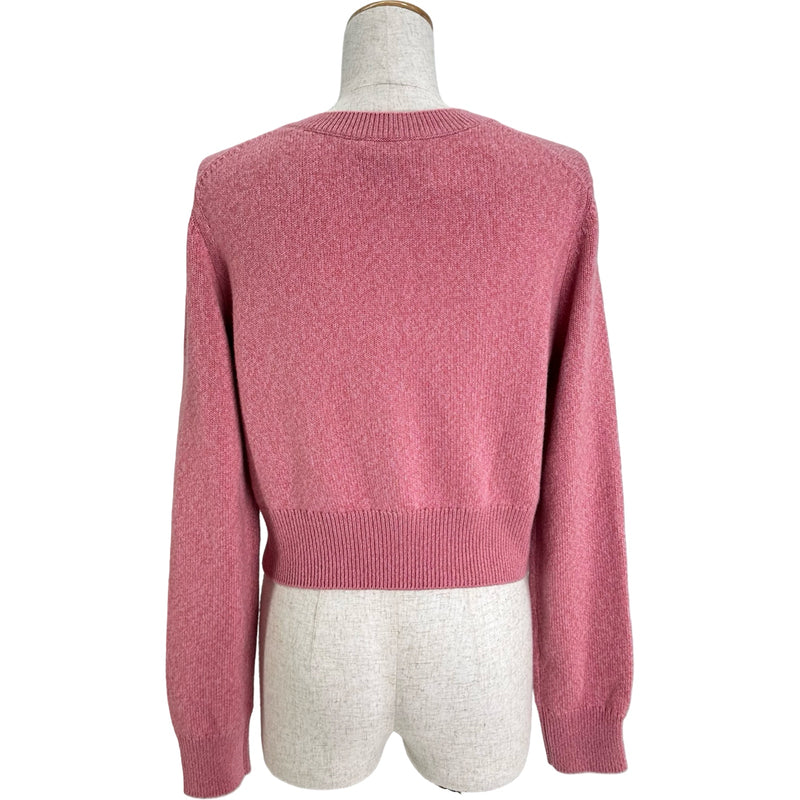 シャネル CHANEL カシミヤノーカラーニットカーディガン P77545 ピンク