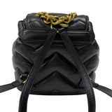 グッチ GUCCI GGマーモント キルティング バックパック 777253 ブラック ゴールド金具 レザー レディース リュック デイパック