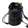 グッチ GUCCI GGマーモント キルティング バックパック 777253 ブラック ゴールド金具 レザー レディース リュック デイパック