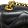 グッチ GUCCI GGマーモント キルティング バックパック 777253 ブラック ゴールド金具 レザー レディース リュック デイパック