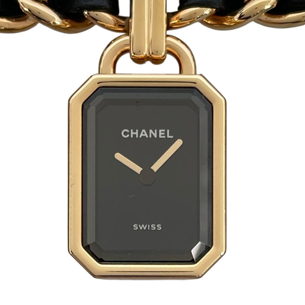 シャネル CHANEL プルミエール チャーム クチュール M 数量限定モデル H9859 ブラック GP クオーツ レディース 腕時計