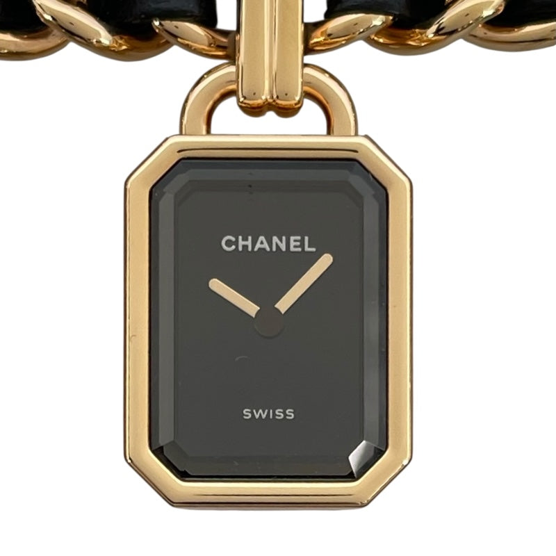 シャネル CHANEL プルミエール チャーム クチュール M 数量限定モデル H9859 ブラック GP クオーツ レディース 腕時計