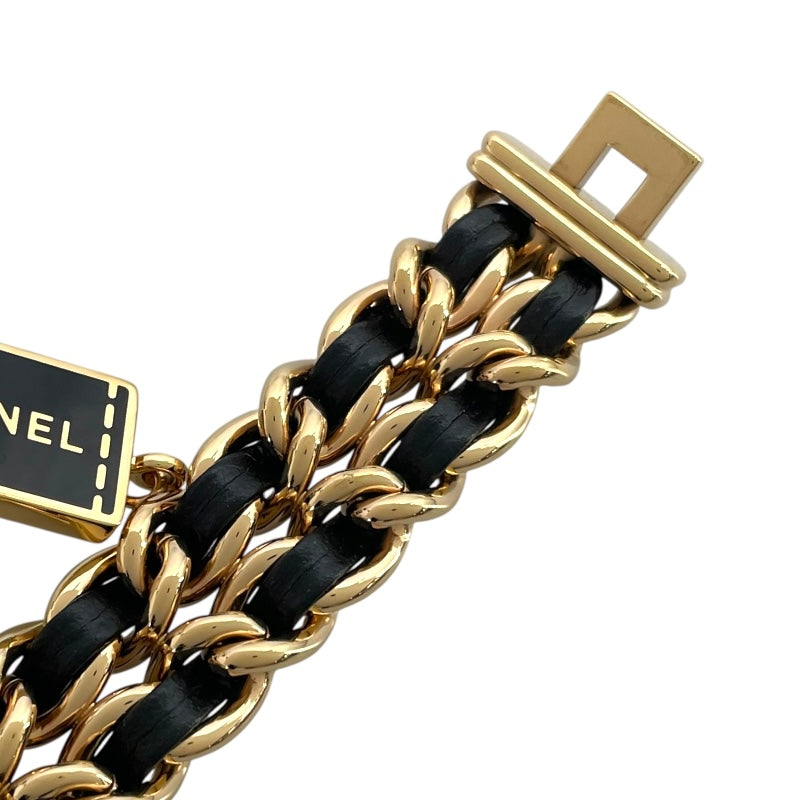 シャネル CHANEL プルミエール チャーム クチュール M 数量限定モデル H9859 ブラック GP クオーツ レディース 腕時計