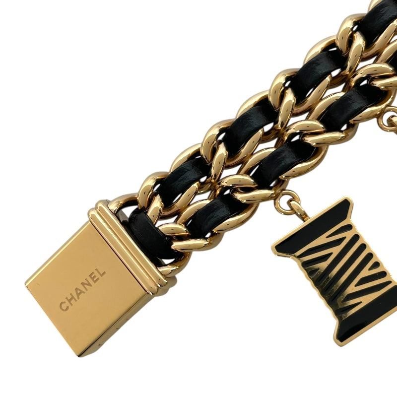 シャネル CHANEL プルミエール チャーム クチュール M 数量限定モデル H9859 ブラック GP クオーツ レディース 腕時計