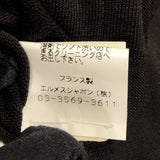 エルメス HERMES ニットカーディガンj ブラック コットン レディース カーディガン