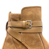 エルメス HERMES ベルト付きスエードブーツ 192150Z キャメル スウェード レディース ブーツ