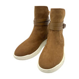 エルメス HERMES ベルト付きスエードブーツ 192150Z キャメル スウェード レディース ブーツ