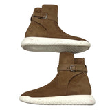 エルメス HERMES ベルト付きスエードブーツ 192150Z キャメル スウェード レディース ブーツ