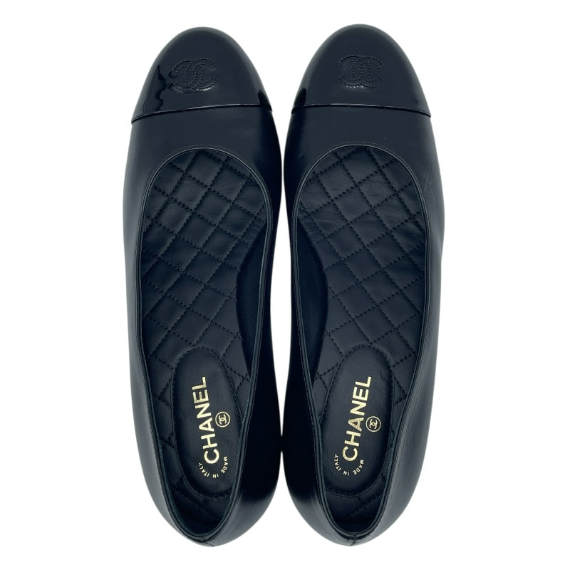 シャネル CHANEL ココマークチェーン装飾パンプス G40060 ブラック レディース パンプス