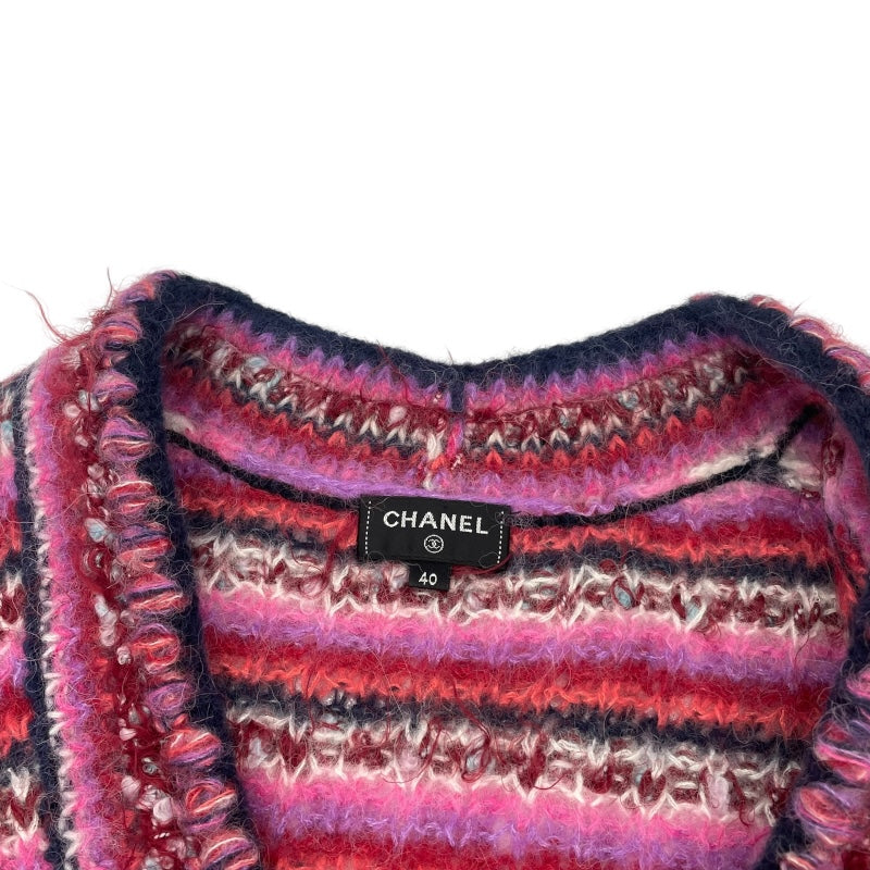 シャネル CHANEL アルパカ混ボーダーニットセーター P72980 マルチカラー アルパカ レディース セーター