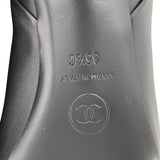 シャネル CHANEL ココマークロゴショートブーツ G33239 ブラック レザー レディース ブーツ