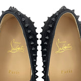 クリスチャン・ルブタン Christian louboutin PIK BOATスタッズスリッポン ブラック スウェード メンズ スリッポン