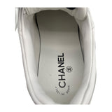 シャネル CHANEL ココマークカットスニーカー G39978 ホワイト レザー レディース スニーカー
