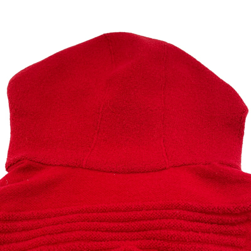 ルイ・ヴィトン LOUIS VUITTON ロゴエンボスジップアップニットパーカー FJKC15 レッド ウール レディース その他アウター