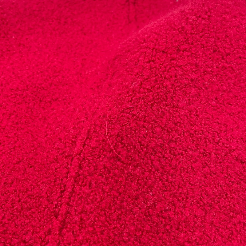 ルイ・ヴィトン LOUIS VUITTON ロゴエンボスジップアップニットパーカー FJKC15 レッド ウール レディース その他アウター