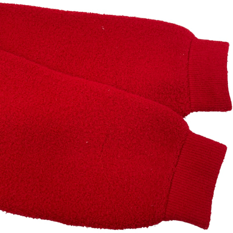 ルイ・ヴィトン LOUIS VUITTON ロゴエンボスジップアップニットパーカー FJKC15 レッド ウール レディース その他アウター