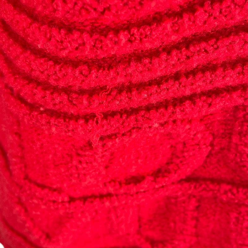 ルイ・ヴィトン LOUIS VUITTON ロゴエンボスジップアップニットパーカー FJKC15 レッド ウール レディース その他アウター