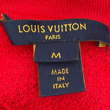 ルイ・ヴィトン LOUIS VUITTON ロゴエンボスジップアップニットパーカー FJKC15 レッド ウール レディース その他アウター