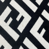 フェンディ FENDI FF総柄タートルネックニットポンチョ FZY639A3PU アイボリー/ブラック ウール レディース ポンチョ