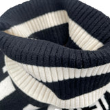 フェンディ FENDI FF総柄タートルネックニットポンチョ FZY639A3PU アイボリー/ブラック ウール レディース ポンチョ