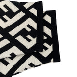 フェンディ FENDI FF総柄タートルネックニットポンチョ FZY639A3PU アイボリー/ブラック ウール レディース ポンチョ