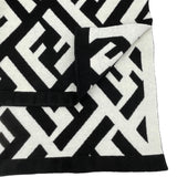 フェンディ FENDI FF総柄タートルネックニットポンチョ FZY639A3PU アイボリー/ブラック ウール レディース ポンチョ