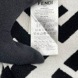 フェンディ FENDI FF総柄タートルネックニットポンチョ FZY639A3PU アイボリー/ブラック ウール レディース ポンチョ