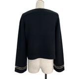 シャネル CHANEL チェーン装飾ニットセーター P62947 ブラック カシミア レディース セーター