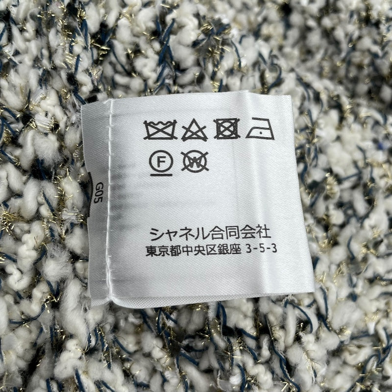 シャネル CHANEL グリッターニットセーター P61568K47214 ホワイト ウール レディース セーター
