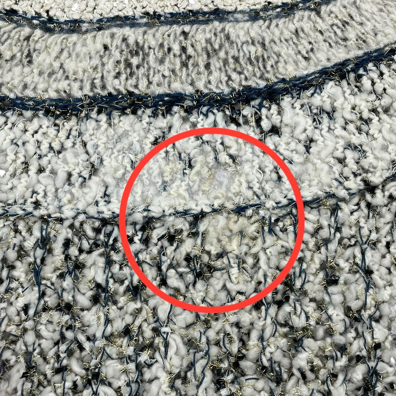 シャネル CHANEL グリッターニットセーター P61568K47214 ホワイト ウール レディース セーター