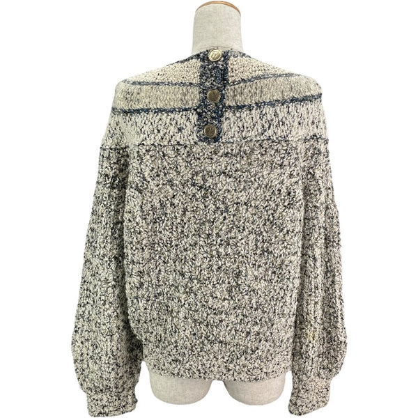 シャネル CHANEL グリッターニットセーター P61568K47214 ホワイト ウール レディース セーター