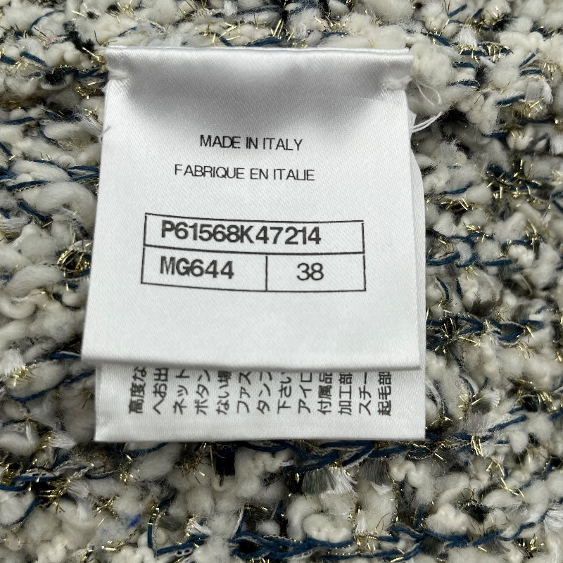 シャネル CHANEL グリッターニットセーター P61568K47214 ホワイト ウール レディース セーター