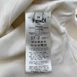 フェンディ FENDI ベルト付シャツジャケット FJ7262 アイボリー 羊毛 レディース その他アウター