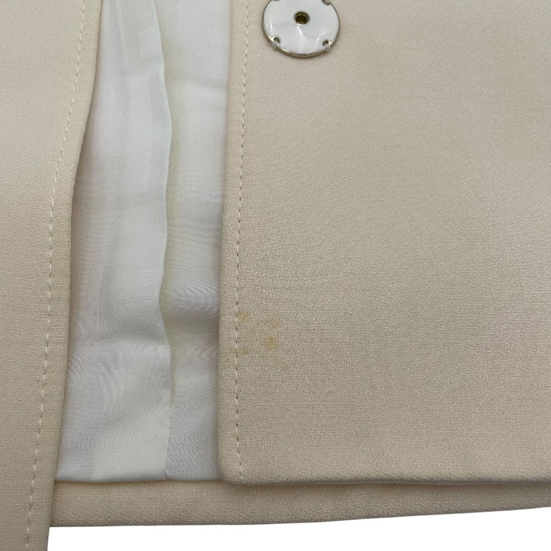 フェンディ FENDI ベルト付シャツジャケット FJ7262 アイボリー 羊毛 レディース その他アウター